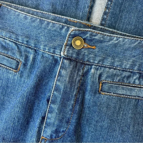 Bohemian Prairie Western Women’s Liz Claiborne 100% Cotton Long Denim Maxi Skirt - Picture 6 of 7